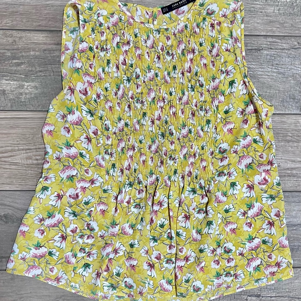 Zara Floral Sleeveless Top